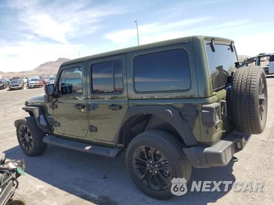Drugie zdjęcie samochodu z przodu: 2021 JEEP WRANGLER UNLIMITED SAHARA 4XE VIN:1C4JJXP69MW720324 - miniatura