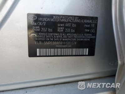 Zdjęcie 12 z 14 samochodu: 2017 HYUNDAI SONATA SPORT VIN:5NPE34AF4HH580374 - miniatura