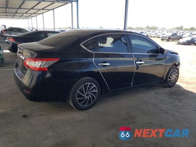 Trzecie zdjęcie samochodu z tyłu: 2013 NISSAN SENTRA S VIN:3N1AB7AP2DL642038 - miniatura