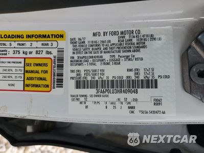 Zdjęcie 12 z 13 samochodu: 2017 FORD FUSION SE HYBRID VIN:3FA6P0LU3HR409048 - miniatura