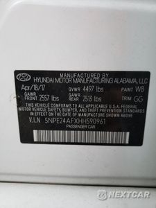 Zdjęcie 12 z 12 samochodu: 2017 HYUNDAI SONATA SE VIN:5NPE24AFXHH590961 - miniatura