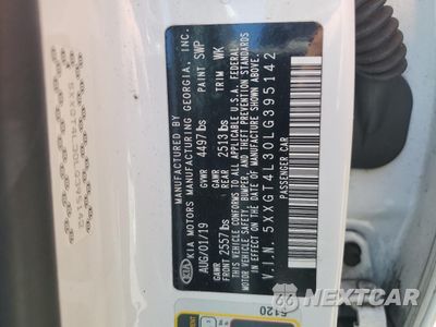 Zdjęcie 12 z 12 samochodu: 2020 KIA OPTIMA LX VIN:5XXGT4L30LG395142 - miniatura