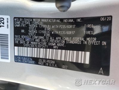 Zdjęcie 13 z 16 samochodu: 2020 TOYOTA SIENNA XLE VIN:5TDYZ3DC1LS072471 - miniatura