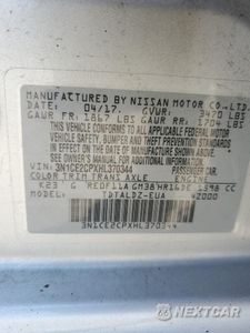 Zdjęcie 12 z 13 samochodu: 2017 NISSAN VERSA NOTE S VIN:3N1CE2CPXHL370344 - miniatura