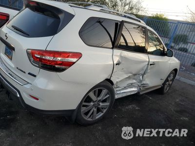 Trzecie zdjęcie samochodu z tyłu: 2014 NISSAN PATHFINDER SV HYBRID VIN:5N1CR2MN2EC635484 - miniatura