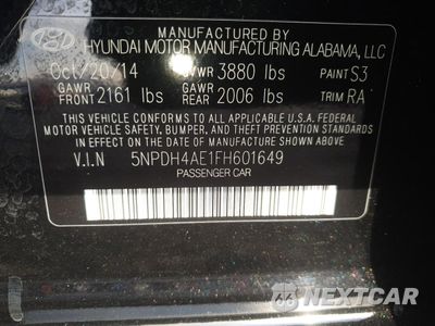 Zdjęcie 12 z 12 samochodu: 2015 HYUNDAI ELANTRA SE VIN:5NPDH4AE1FH601649 - miniatura