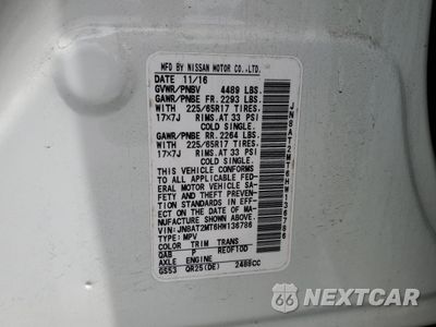 Zdjęcie 13 z 13 samochodu: 2017 NISSAN ROGUE S VIN:JN8AT2MVXHW269455 - miniatura