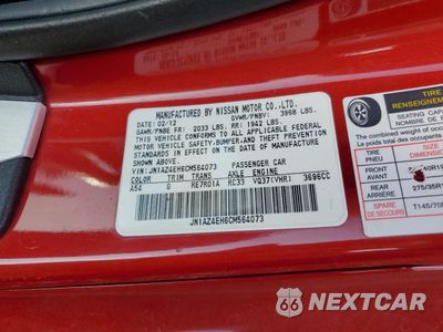 Zdjęcie 12 z 14 samochodu: 2012 NISSAN 370Z BASE VIN:JN1AZ4EH6CM564073 - miniatura