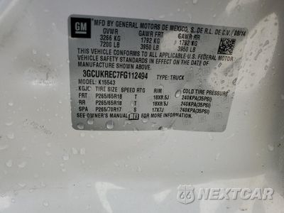 Zdjęcie 12 z 14 samochodu: 2015 CHEVROLET SILVERADO K1500 LT VIN:3GCUKREC7FG112494 - miniatura