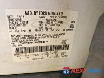 Zdjęcie 13 z 13 samochodu: 2013 FORD EXPLORER POLICE INTERCEPTOR VIN:1FM5K8ARXDGB84674 - miniatura
