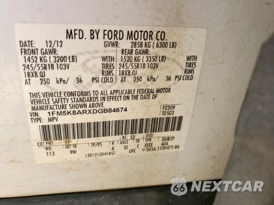 Zdjęcie 13 z 13 samochodu: 2013 FORD EXPLORER POLICE INTERCEPTOR VIN:1FM5K8ARXDGB84674 - miniatura