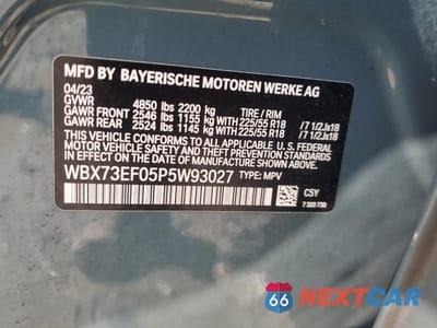 Zdjęcie 13 z 13 samochodu: 2023 BMW X1 XDRIVE28I VIN:WBX73EF05P5W93027 - miniatura