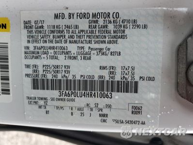 Zdjęcie 12 z 13 samochodu: 2017 FORD FUSION SE HYBRID VIN:3FA6P0LU4HR410063 - miniatura