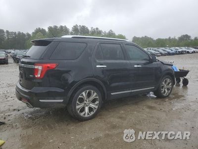 Trzecie zdjęcie samochodu z tyłu: 2018 FORD EXPLORER PLATINUM VIN:1FM5K8HT1JGB06894 - miniatura