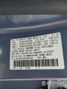 Zdjęcie 13 z 15 samochodu: 2008 HONDA CR-V EX VIN:JHLRE385X8C025303 - miniatura