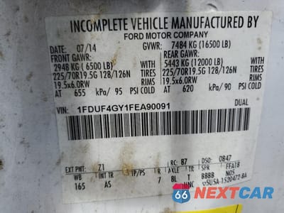 Zdjęcie 12 z 12 samochodu: 2015 FORD F450 SUPER DUTY VIN:1FDUF4GY1FEA90091 - miniatura