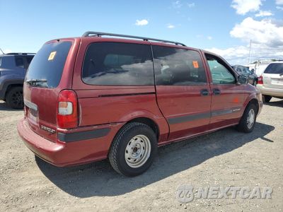 Trzecie zdjęcie samochodu z tyłu: 2002 CHEVROLET VENTURE VIN:1GNDX03E02D253777 - miniatura