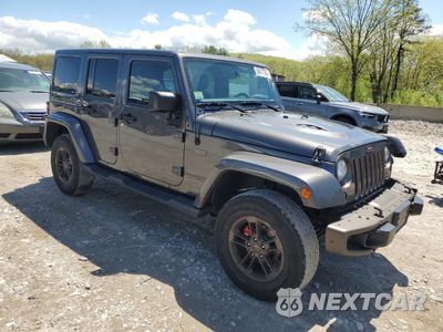 Czwarte zdjęcie samochodu z boku: 2017 JEEP WRANGLER UNLIMITED SAHARA VIN:1C4BJWEG1HL540790 - miniatura