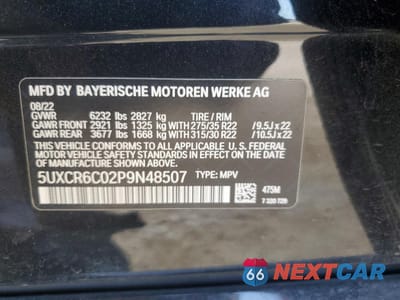 Zdjęcie 14 z 17 samochodu: 2023 BMW X5 XDRIVE40I VIN:5UXCR6C02P9N48507 - miniatura