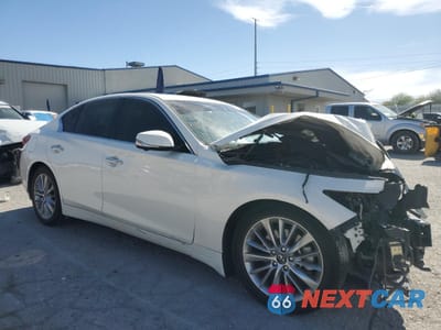 Czwarte zdjęcie samochodu z boku: 2021 INFINITI Q50 LUXE VIN:JN1EV7BP9MM706220 - miniatura