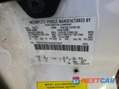 Zdjęcie 12 z 12 samochodu: 2016 FORD F450 SUPER DUTY VIN:1FDUF4GY0GEA75437 - miniatura