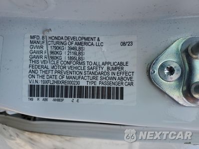 Zdjęcie 13 z 16 samochodu: 2024 HONDA CIVIC SPORT VIN:19XFL2H8XRE000230 - miniatura