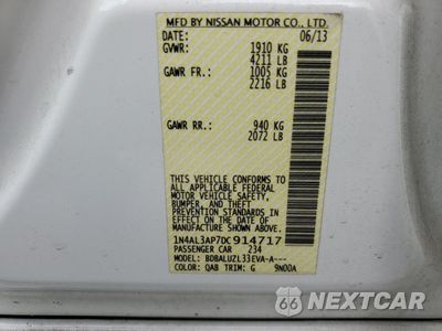 Zdjęcie 12 z 14 samochodu: 2013 NISSAN ALTIMA 2.5 VIN:1N4AL3AP7DC914717 - miniatura