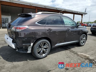 Trzecie zdjęcie samochodu z tyłu: 2013 LEXUS RX 450H VIN:JTJBC1BA0D2441338 - miniatura