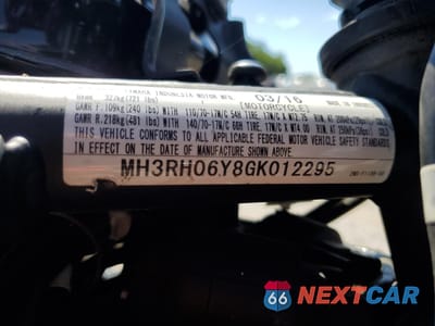 Zdjęcie 9 z 9 samochodu: 2016 YAMAHA YZFR3 VIN:MH3RH06Y8GK012295 - miniatura