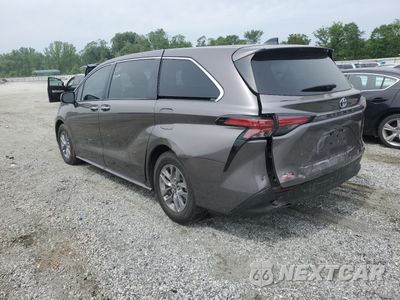 Drugie zdjęcie samochodu z przodu: 2022 TOYOTA SIENNA XLE VIN:5TDYRKEC2NS120961 - miniatura