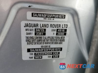 Zdjęcie 12 z 12 samochodu: 2015 JAGUAR XF 2.0T PREMIUM VIN:SAJWA0FS5FPU81073 - miniatura