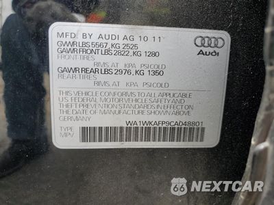 Zdjęcie 13 z 15 samochodu: 2012 AUDI Q5 PRESTIGE VIN:WA1WKAFP9CA048801 - miniatura