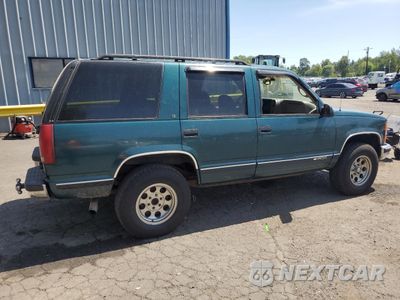 Trzecie zdjęcie samochodu z tyłu: 1997 CHEVROLET TAHOE K1500 VIN:1GNEK13R6VJ340522 - miniatura