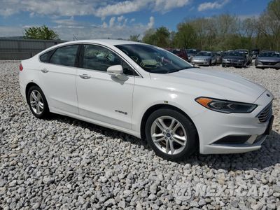 Czwarte zdjęcie samochodu z boku: 2018 FORD FUSION SE HYBRID VIN:3FA6P0LUXJR278755 - miniatura