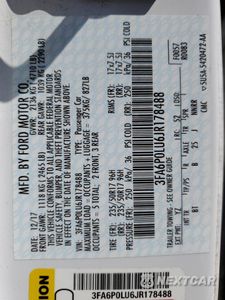 Zdjęcie 13 z 14 samochodu: 2018 FORD FUSION SE HYBRID VIN:3FA6P0LU6JR178488 - miniatura