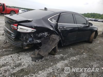 Trzecie zdjęcie samochodu z tyłu: 2019 FORD FUSION TITANIUM VIN:3FA6P0D91KR240715 - miniatura
