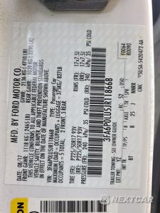 Zdjęcie 12 z 12 samochodu: 2018 FORD FUSION SE HYBRID VIN:3FA6P0LU5JR118668 - miniatura
