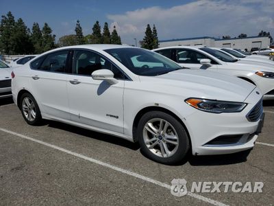 Czwarte zdjęcie samochodu z boku: 2018 FORD FUSION SE HYBRID VIN:3FA6P0LU8JR278737 - miniatura