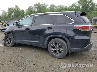 Drugie zdjęcie samochodu z przodu: 2016 TOYOTA HIGHLANDER XLE VIN:5TDJKRFHXGS299701 - miniatura