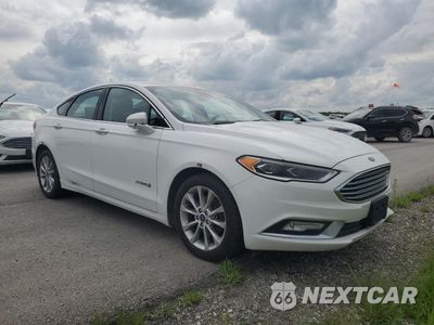 Czwarte zdjęcie samochodu z boku: 2017 FORD FUSION SE HYBRID VIN:3FA6P0LUXHR409452 - miniatura