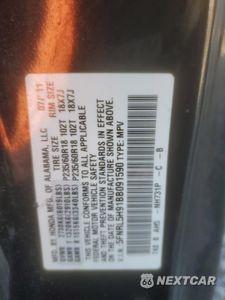 Zdjęcie 13 z 13 samochodu: 2011 HONDA ODYSSEY TOURING VIN:5FNRL5H91BB091590 - miniatura