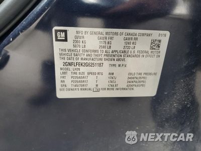 Zdjęcie 13 z 15 samochodu: 2016 CHEVROLET EQUINOX LT VIN:2GNFLFEK2G6251187 - miniatura