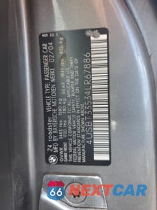 Zdjęcie 12 z 12 samochodu: 2004 BMW Z4 2.5 VIN:4USBT33534LR67886 - miniatura