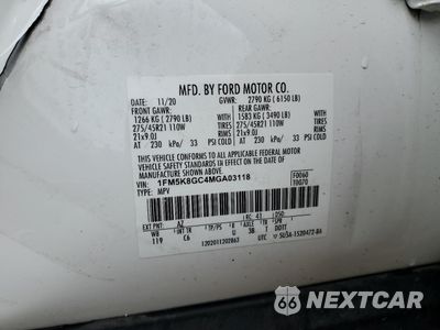 Zdjęcie 13 z 16 samochodu: 2021 FORD EXPLORER ST VIN:1FM5K8GC4MGA03118 - miniatura