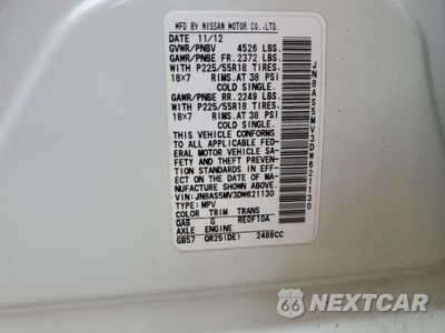 Zdjęcie 12 z 13 samochodu: 2013 NISSAN ROGUE S VIN:JN8AS5MV3DW621130 - miniatura