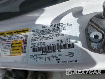 Zdjęcie 12 z 12 samochodu: 2018 FORD FUSION SE HYBRID VIN:3FA6P0LU5JR171922 - miniatura