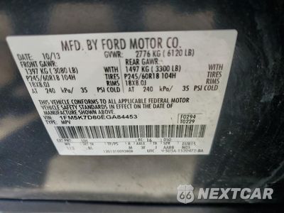 Zdjęcie 13 z 13 samochodu: 2014 FORD EXPLORER XLT VIN:1FM5K7D80EGA84453 - miniatura