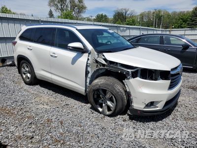 Czwarte zdjęcie samochodu z boku: 2016 TOYOTA HIGHLANDER LIMITED VIN:5TDDKRFHXGS296598 - miniatura