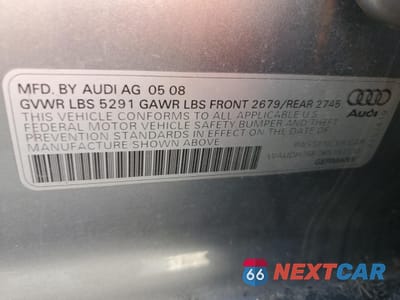 Zdjęcie 12 z 12 samochodu: 2008 AUDI A6 3.2 QUATTRO VIN:WAUDH74F78N151110 - miniatura