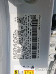 Zdjęcie 12 z 16 samochodu: 2022 HONDA CIVIC LX VIN:2HGFE2F22NH533438 - miniatura